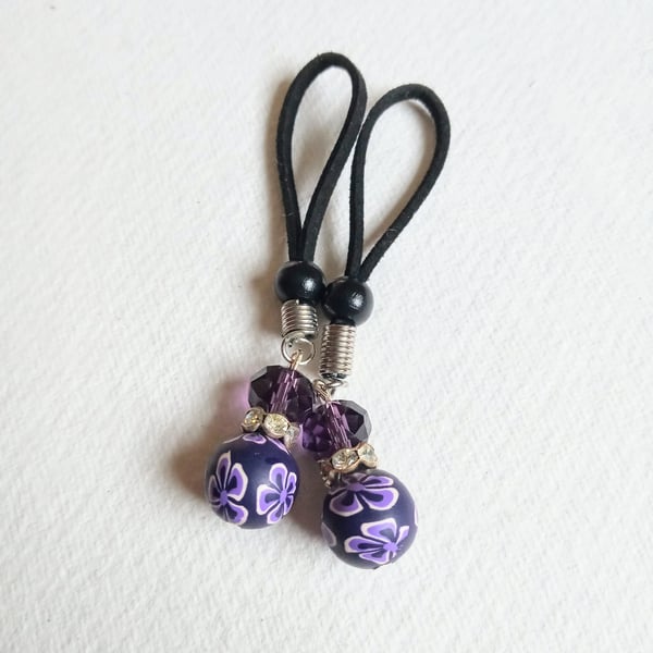 Nipple Clamp Purple lace