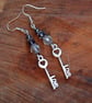 Steampunk keys earrings - Image 1
