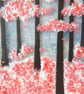 Artist made fused glass 'Cherry Blossom' Picture. - Image 8