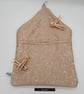 Peg bag, clip on in beige pattern fabric.   - Image 1