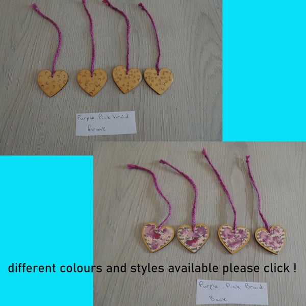 Handmade resin keyring, bag charm, wooden heart keyring, bag charm