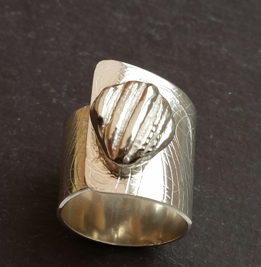 Sterling Silver nugget ring