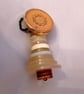 Clear and White Button Christmas Tree Decoration - Circle Topper - Image 3