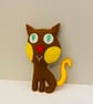 Felt cat home decor - Image 1