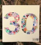 30th patchwork birthday card - Image 4