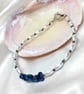 Blu Ray Hematite & Pearl Bracelet