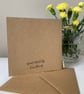 Handmade Birthday Card. Yellow and cream flowers from wool felt.  - Image 3