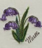 Embroidered Bluebells Mother's Day Card - Image 3