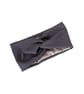 Dark Grey Satin Lined Twisted Headband Wide Brushed Knit Jersey Head Wrap