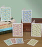 Pear mini note cards - pack of 4 blank greetings cards, A7  - Image 3