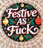 Set of 4 Christmas Coasters Adult Humour funny gift - Image 5