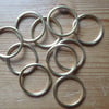 10 x 32mm Hollow Brass Rings for Traditional Dorset Button Making