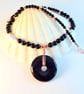 Blue Goldstone, Swarovski Crystal 'Sapphire' and Copper Necklace - Free UK P&P - Image 9