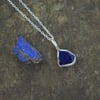 Lapis Lazuli  Silver Necklace