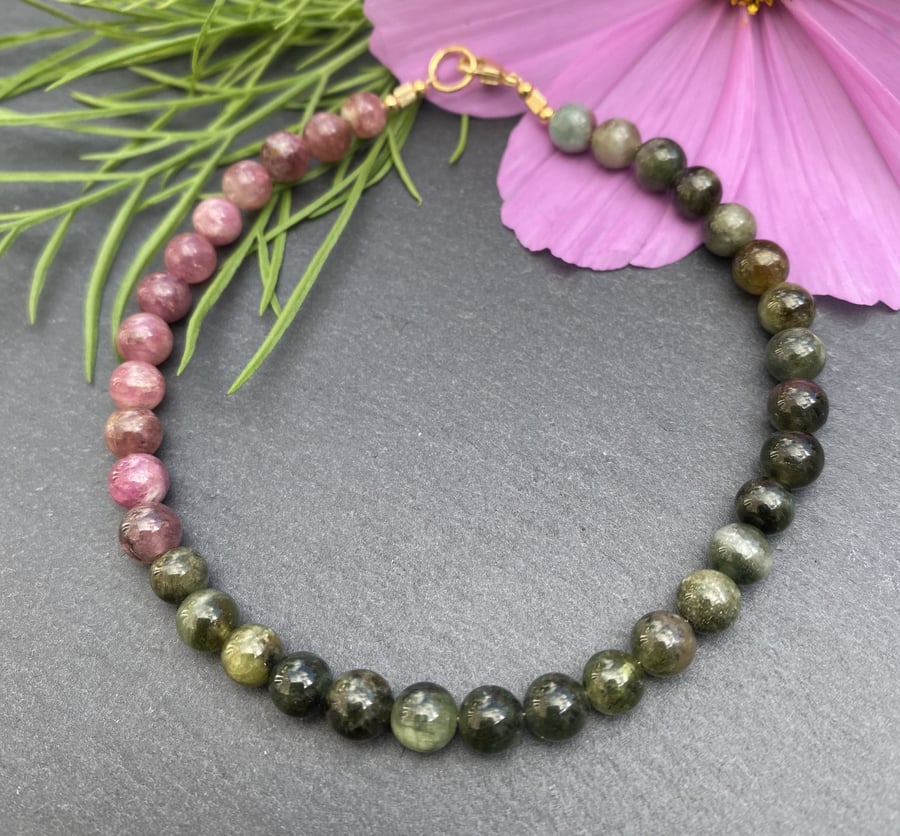 Tourmaline and Gold Vermeil Bracelet