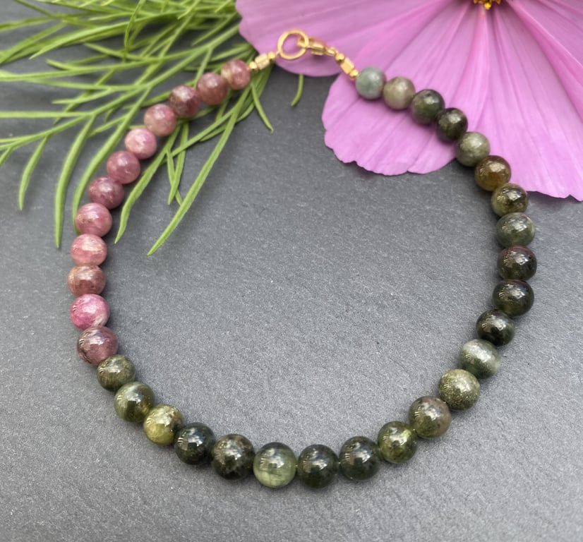 Tourmaline and Gold Vermeil Bracelet