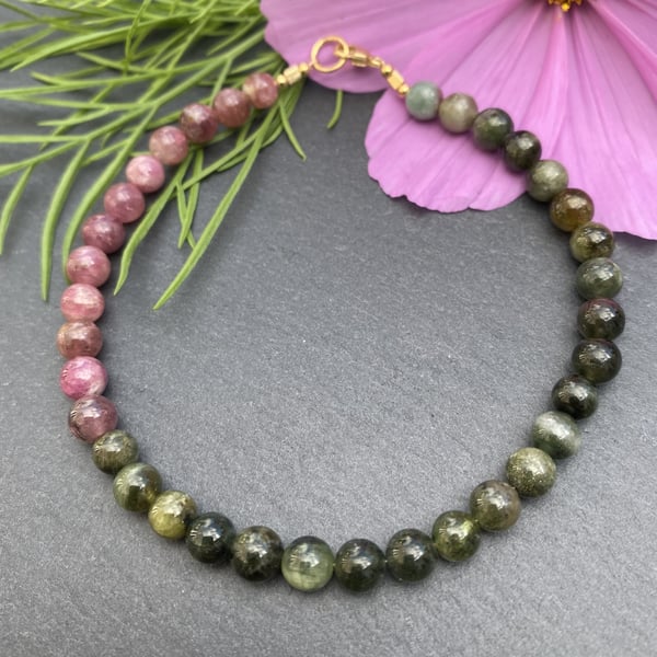 Tourmaline and Gold Vermeil Bracelet
