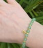Personalized Bracelet with Gold Initial Charm and Gemstones - Image 10