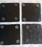 Badger Decoupaged Slate Coaster Set of 4 Pieces
