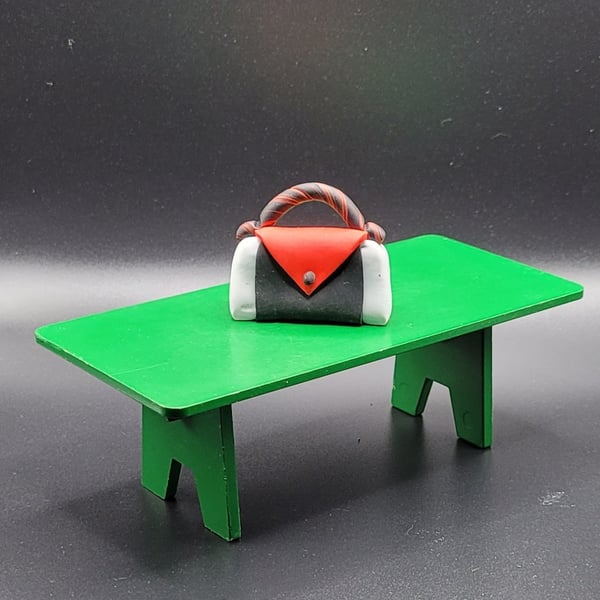 Polymer clay handbag 112 scale miniature novelty gift