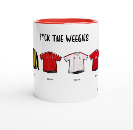 Aberdeen Mug - Football Kits Through The Ages - Funny Gift