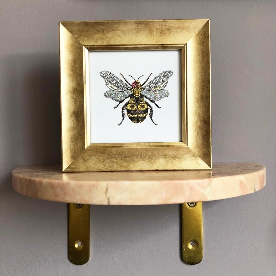 'Bee' Mini Framed Print