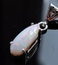 13x6mm 2.5 ct free form CP Olympic opal set in 925 sterling silver 