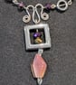 Moukite Jasper,  Hematite, Crazy Lace Agate with Sterling Silver Necklace - Image 5