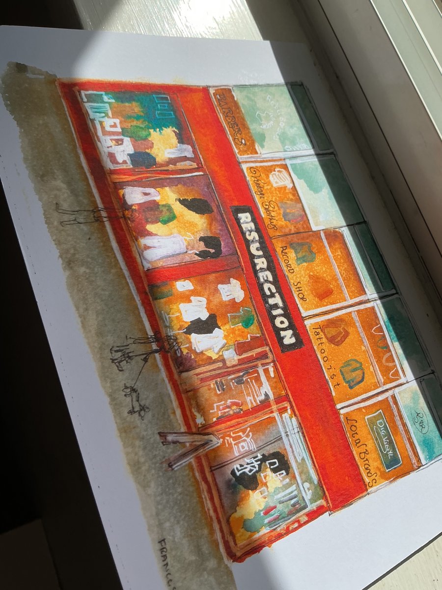 Resurrection Liverpool watercolour print