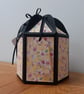Yellow Florals design hexagonal gift box, handmade