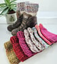 Pastel Rainbow Boot Cuffs, Cosy Crochet Aran Ankle Warmers - Image 9