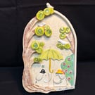 Elephants First Date Wall Plaque