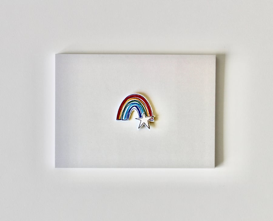 Rainbow Postcard