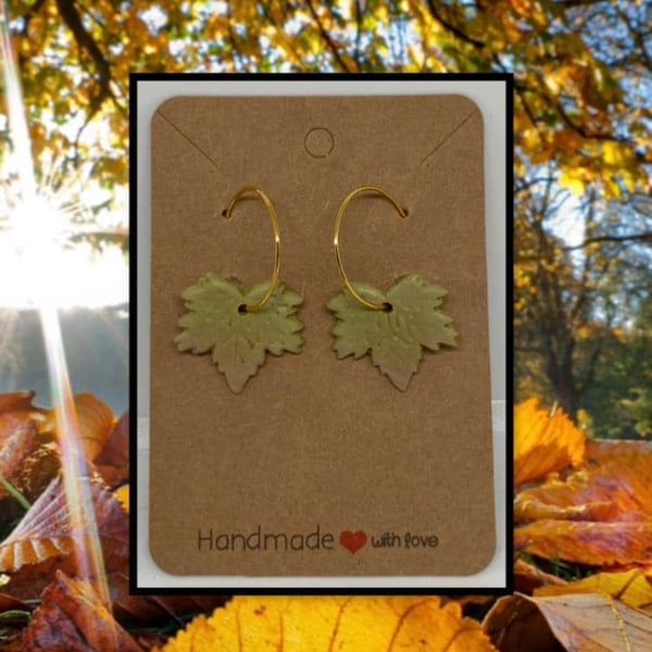 Outlet Fallen maple leaf hoops