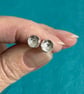 Small silver stud earrings, round studs - Image 10