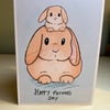 Bunny stack Mother’s Day card