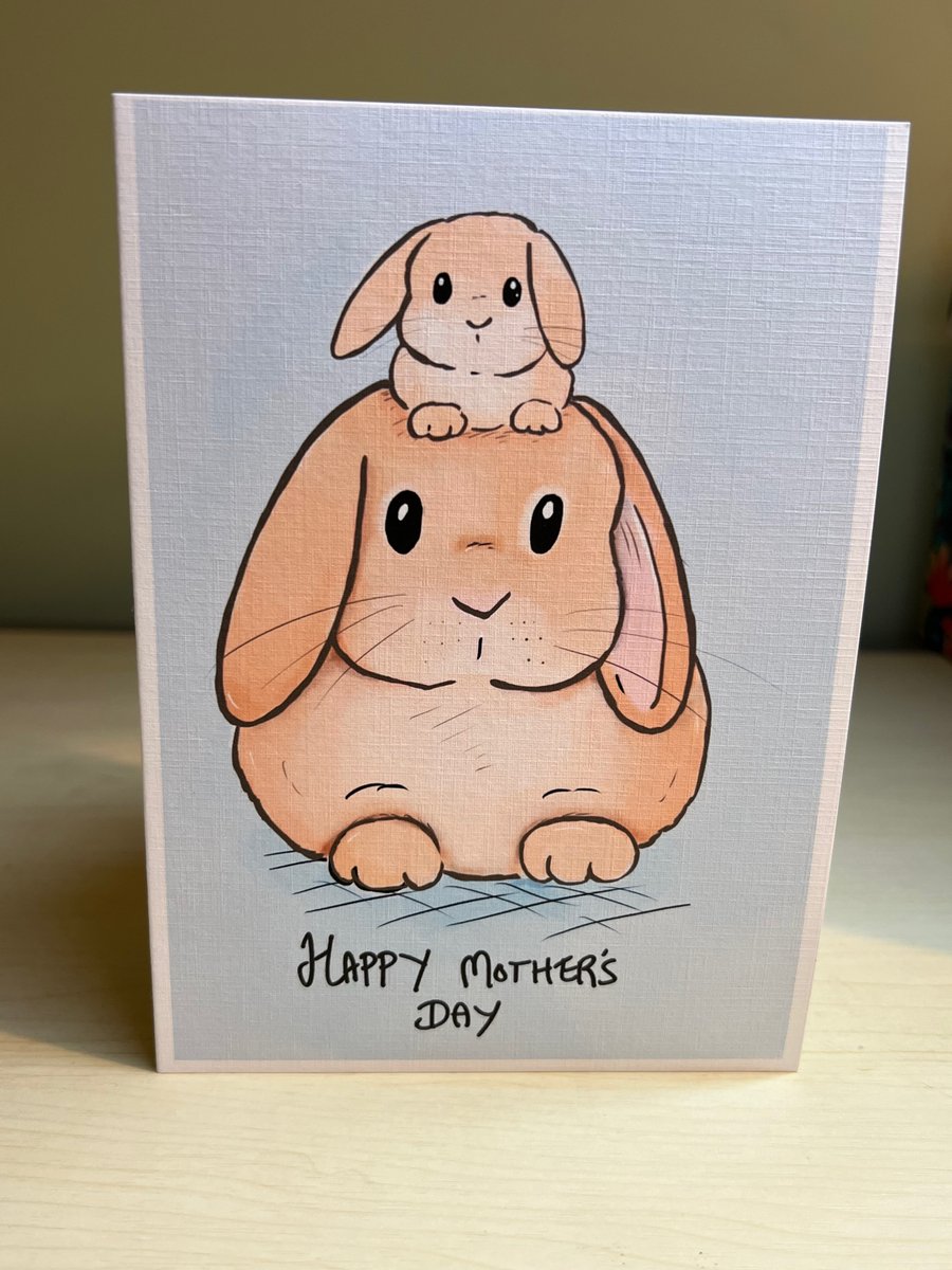 Bunny stack Mother’s Day card