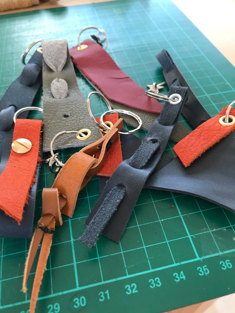 Leather keyrings