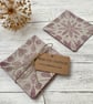 Hand Printed Linen Coaster Set - Image 2