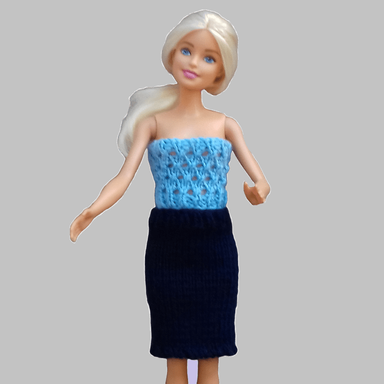 KNITTING PATTERN PDF Tube Skirts for Doll