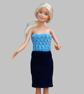 KNITTING PATTERN PDF Tube Skirts for Doll - Image 1