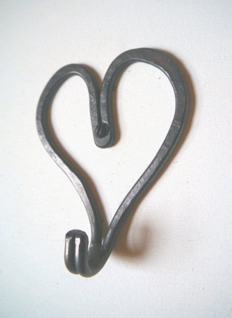Love Heart Hook Iron clothes hook door