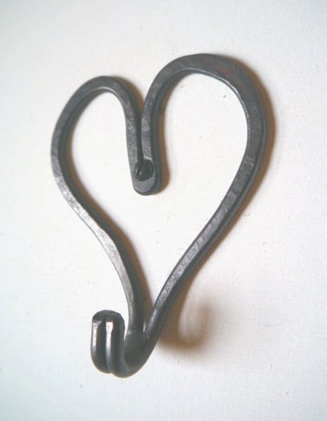 Love Heart Hook Iron clothes hook door