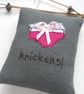 freehand embroidered lavender bag sachet hanging decoration  - Image 2