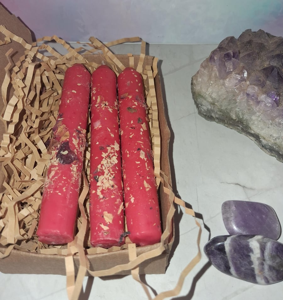 Dressed Candles for Love and Romance