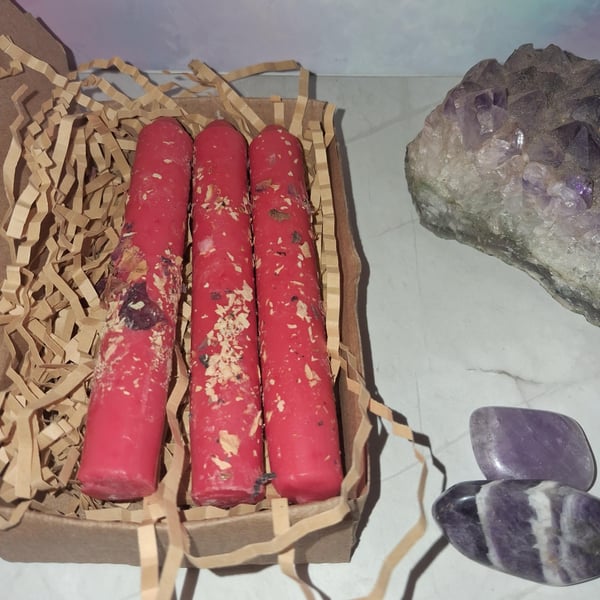 Dressed Candles for Love and Romance