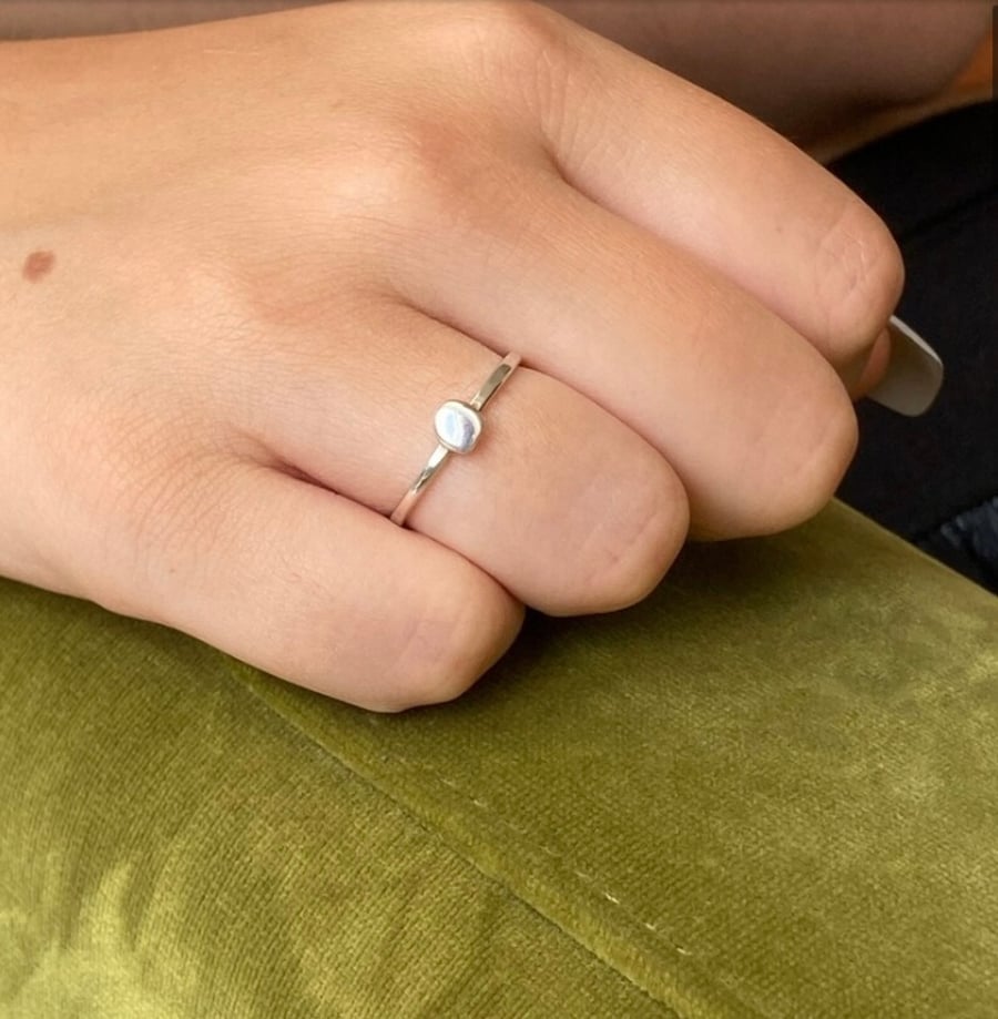 Little Silver Nugget Ring