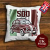 Classic Fiat 500 Cushion Cover, Choose Your Size