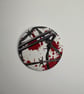 Barbed wire button Badge, Pro Wrestling Themed AEW WWE NXT pin badge (58mm2.25in