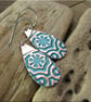 Patterned copper earrings - Image 2